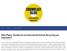 Tablet Screenshot of cronklist.com